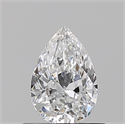 Natural Diamond 0.53 Carats, Pear with  Cut, E Color, VS1 Clarity and Certified by GIA