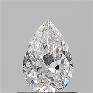 Picture of Natural Diamond 0.53 Carats, Pear with  Cut, E Color, VS1 Clarity and Certified by GIA