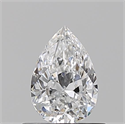 Natural Diamond 0.53 Carats, Pear with  Cut, E Color, VS1 Clarity and Certified by GIA