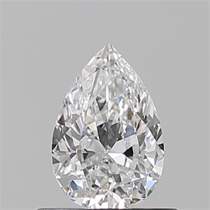 Picture of Natural Diamond 0.53 Carats, Pear with  Cut, E Color, VS1 Clarity and Certified by GIA