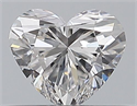 Natural Diamond 0.32 Carats, Heart with  Cut, F Color, IF Clarity and Certified by GIA