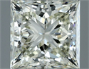 Natural Diamond 1.00 Carats, Princess with  Cut, K Color, VVS1 Clarity and Certified by IGI
