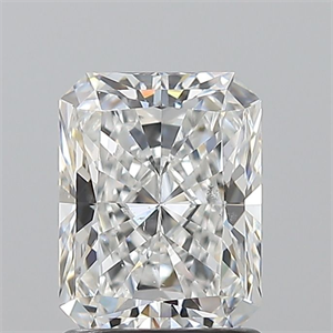 Foto Diamante Natural 1.50 quilates, Radiante , Color F, claridad SI1 y certificado GIA de