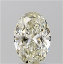 Natural Diamond 2.20 Carats, Oval with  Cut, K Color, VS2 Clarity and Certified by IGI
