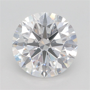Picture of Lab Grown Diamond 3.09 Carats, Round with Excellent Cut, E Color, VVS2 Clarity and Certified by GIA