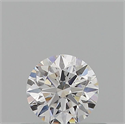 Natural Diamond 0.40 Carats, Round with Excellent Cut, E Color, VVS2 Clarity and Certified by GIA