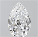 Diamante Natural 1.70 quilates, De pera , Color D, claridad SI2 y certificado GIA