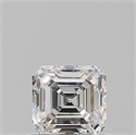 Natural Diamond 0.70 Carats, Asscher with  Cut, F Color, VVS1 Clarity and Certified by GIA