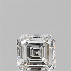 Picture of Natural Diamond 0.70 Carats, Asscher with  Cut, F Color, VVS1 Clarity and Certified by GIA