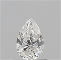 Natural Diamond 0.50 Carats, Pear with  Cut, E Color, VVS1 Clarity and Certified by GIA
