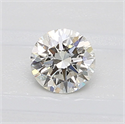 Natural Diamond 0.50 Carats, Round with Excellent Cut, H Color, IF Clarity and Certified by IGI