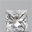 Natural Diamond 0.71 Carats, Princess with  Cut, G Color, VS1 Clarity and Certified by GIA