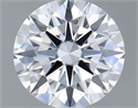 Lab Grown Diamond 1.21 Carats, Round with Ideal Cut, D Color, VS2 Clarity and Certified by IGI