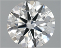 Lab Grown Diamond 1.45 Carats, Round with Ideal Cut, F Color, SI1 Clarity and Certified by IGI