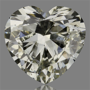 Picture of Natural Diamond 0.34 Carats, Heart with  Cut, I Color, SI1 Clarity and Certified by GIA