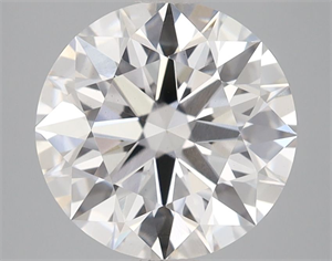 Picture of Lab Grown Diamond 3.07 Carats, Round with Excellent Cut, D Color, VS2 Clarity and Certified by GIA