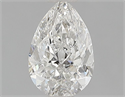 Natural Diamond 0.71 Carats, Pear with  Cut, H Color, I1 Clarity and Certified by GIA