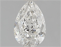 Natural Diamond 0.71 Carats, Pear with  Cut, H Color, I1 Clarity and Certified by GIA