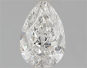 Picture of Natural Diamond 0.71 Carats, Pear with  Cut, H Color, I1 Clarity and Certified by GIA