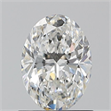 Natural Diamond 0.90 Carats, Oval with  Cut, G Color, SI2 Clarity and Certified by GIA