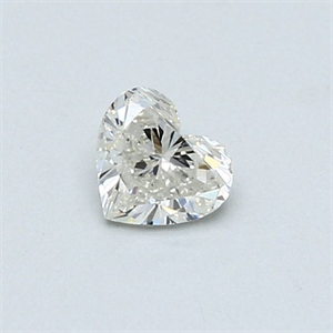 Picture of Natural Diamond 0.33 Carats, Heart with  Cut, J Color, SI2 Clarity and Certified by GIA