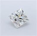 Natural Diamond 0.77 Carats, Princess with  Cut, I Color, SI2 Clarity and Certified by GIA