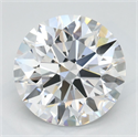 Lab Grown Diamond 3.10 Carats, Round with Ideal Cut, D Color, IF Clarity and Certified by IGI