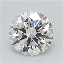 Lab Grown Diamond 1.06 Carats, Round with Ideal Cut, D Color, VVS1 Clarity and Certified by IGI
