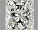 Natural Diamond 1.01 Carats, Princess with  Cut, J Color, SI1 Clarity and Certified by GIA