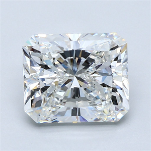 Foto Diamante Natural 4.00 quilates, Radiante , Color F, claridad VVS2 y certificado GIA de