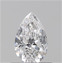Natural Diamond 0.51 Carats, Pear with  Cut, D Color, VS1 Clarity and Certified by GIA