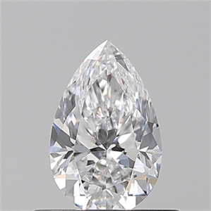 Picture of Natural Diamond 0.51 Carats, Pear with  Cut, D Color, VS1 Clarity and Certified by GIA