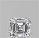 Diamante Natural 0.59 quilates, Asscher , Color D, claridad VS1 y certificado GIA
