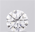 Lab Grown Diamond 1.09 Carats, Round with Ideal Cut, D Color, VVS2 Clarity and Certified by IGI