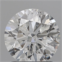 Natural Diamond 1.30 Carats, Round with Excellent Cut, F Color, I1 Clarity and Certified by IGI
