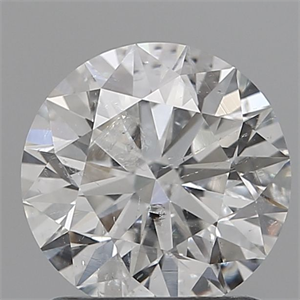Picture of Natural Diamond 1.30 Carats, Round with Excellent Cut, F Color, I1 Clarity and Certified by IGI