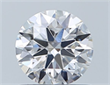 Natural Diamond 0.75 Carats, Round with Excellent Cut, D Color, IF Clarity and Certified by GIA