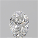 Diamante Natural 0.53 quilates, Ovalado , Color F, claridad VVS1 y certificado GIA
