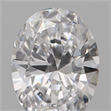Natural Diamond 0.19 Carats, Oval with  Cut, D Color, SI1 Clarity and Certified by IGI