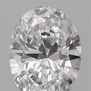 Picture of Natural Diamond 0.19 Carats, Oval with  Cut, D Color, SI1 Clarity and Certified by IGI