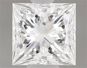 Picture of Natural Diamond 0.30 Carats, Princess with  Cut, F Color, SI1 Clarity and Certified by GIA