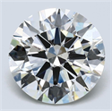 Natural Diamond 4.02 Carats, Round with Very Good Cut, J Color, SI1 Clarity and Certified by GIA