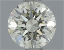 Natural Diamond 0.62 Carats, Round with Excellent Cut, L Color, VS1 Clarity and Certified by IGI