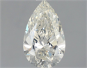 Natural Diamond 0.90 Carats, Pear with  Cut, J Color, SI1 Clarity and Certified by GIA