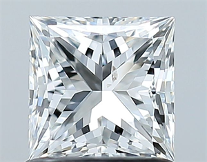 Picture of Natural Diamond 1.01 Carats, Princess with  Cut, E Color, SI1 Clarity and Certified by GIA