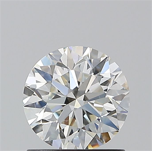 Picture of Natural Diamond 1.01 Carats, Round with Excellent Cut, I Color, SI1 Clarity and Certified by GIA