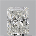 Natural Diamond 0.70 Carats, Radiant with  Cut, H Color, VVS1 Clarity and Certified by GIA