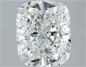 Natural Diamond 3.53 Carats, Cushion with  Cut, H Color, VS2 Clarity and Certified by GIA