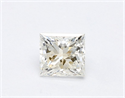 Natural Diamond 0.33 Carats, Princess with  Cut, H Color, IF Clarity and Certified by GIA