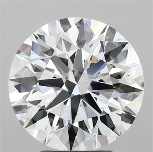 Picture of Lab Grown Diamond 3.77 Carats, Round with Ideal Cut, F Color, VVS1 Clarity and Certified by IGI